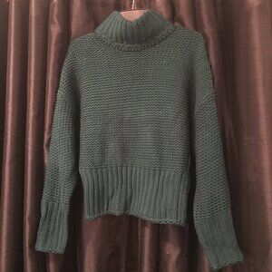 NWT Wonderly jade mock neck sweater Large